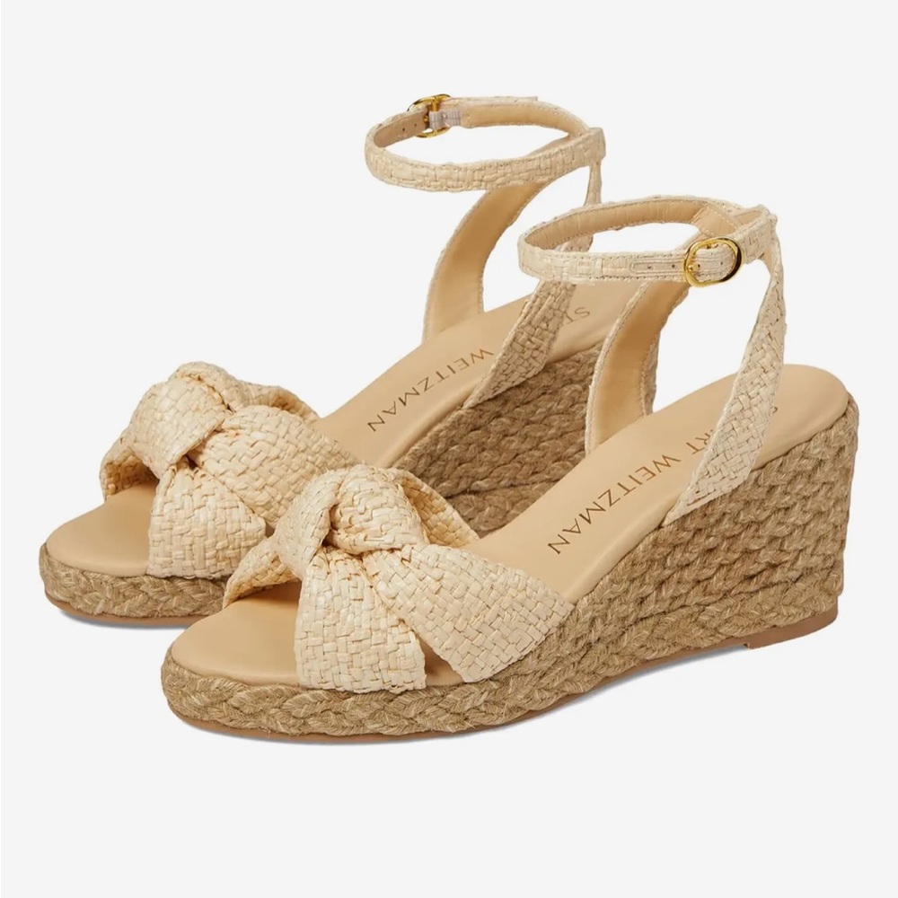 Stuart Weitzman Espadrille Wedge Sandals
